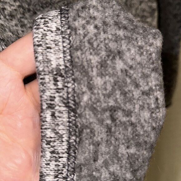 Stan Herman L Knit Silver Gray Heathered Fleece Inner Full Zip Sweatshirt - Picture 9 of 13